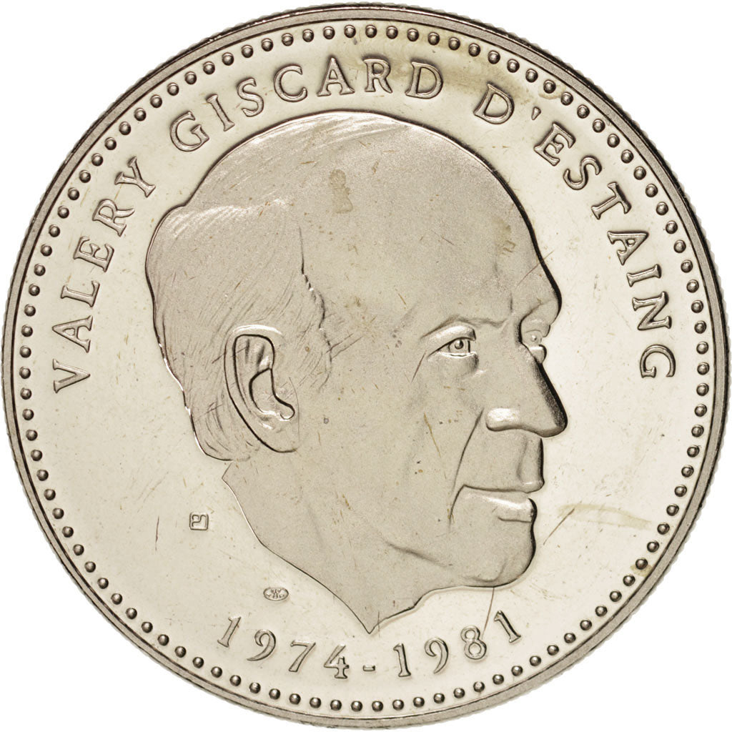 Frankreich, Medal, Ve République, Valery Giscard d'Estaing, History, UNZ