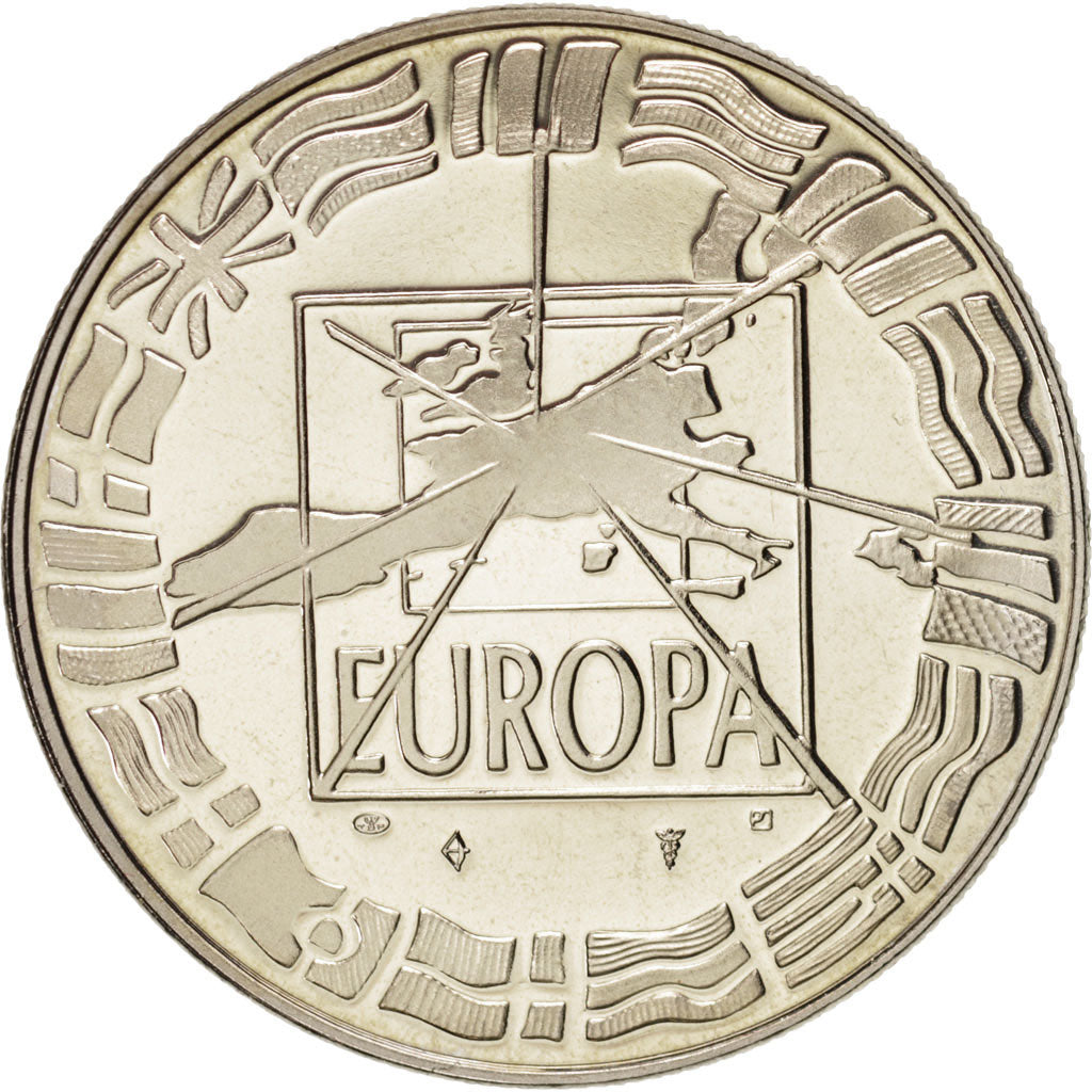 Francia, Medal, European coinage test, History, 1998, SPL, Rame-nichel