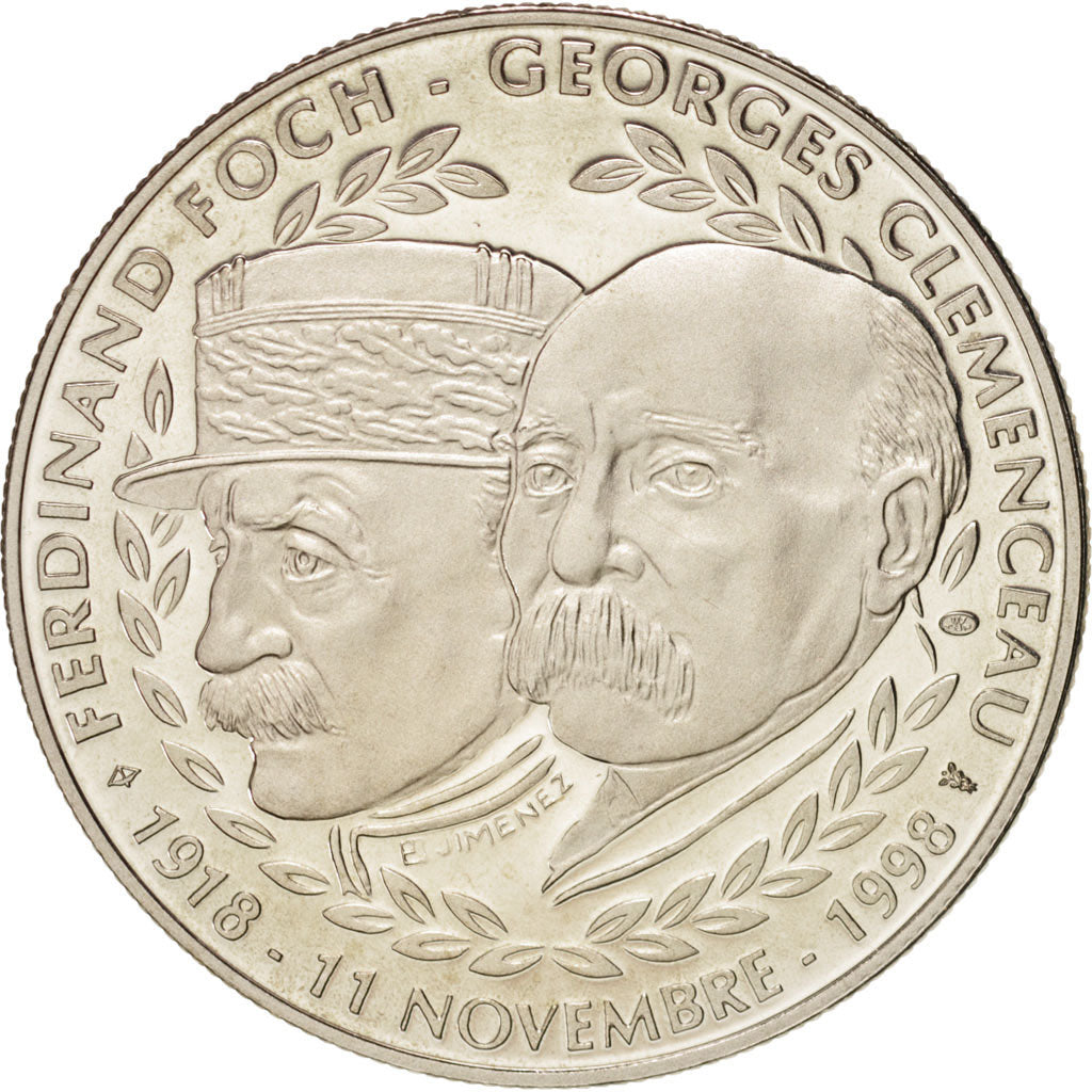 Francia, Medal, Première Guerre Mondiale, Centenaire, History, 1998, SC, Bronce