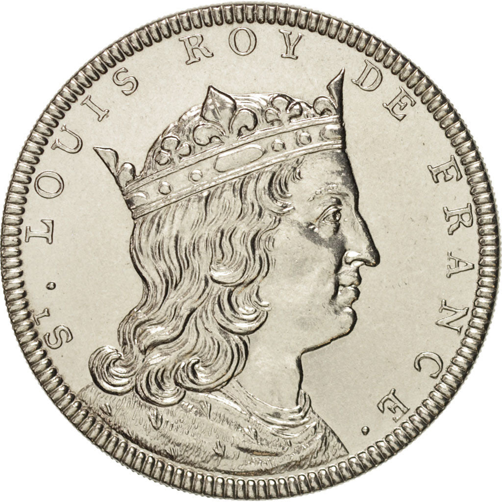 France, Medal, Les Rois de France, Saint Louis, Louis IX, History, MS(63)