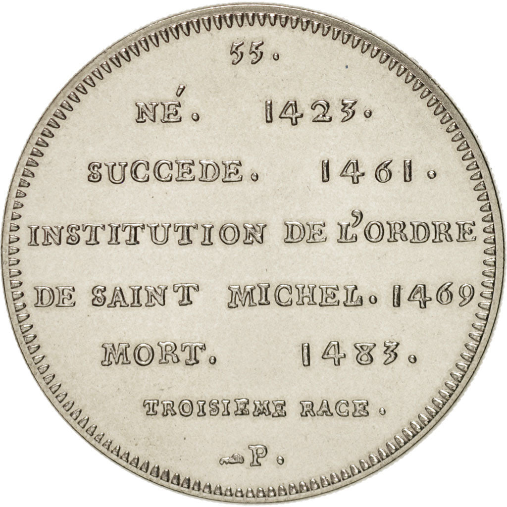 France, Medal, Les Rois de France, Louis XI, Louis XI, History, MS(63)