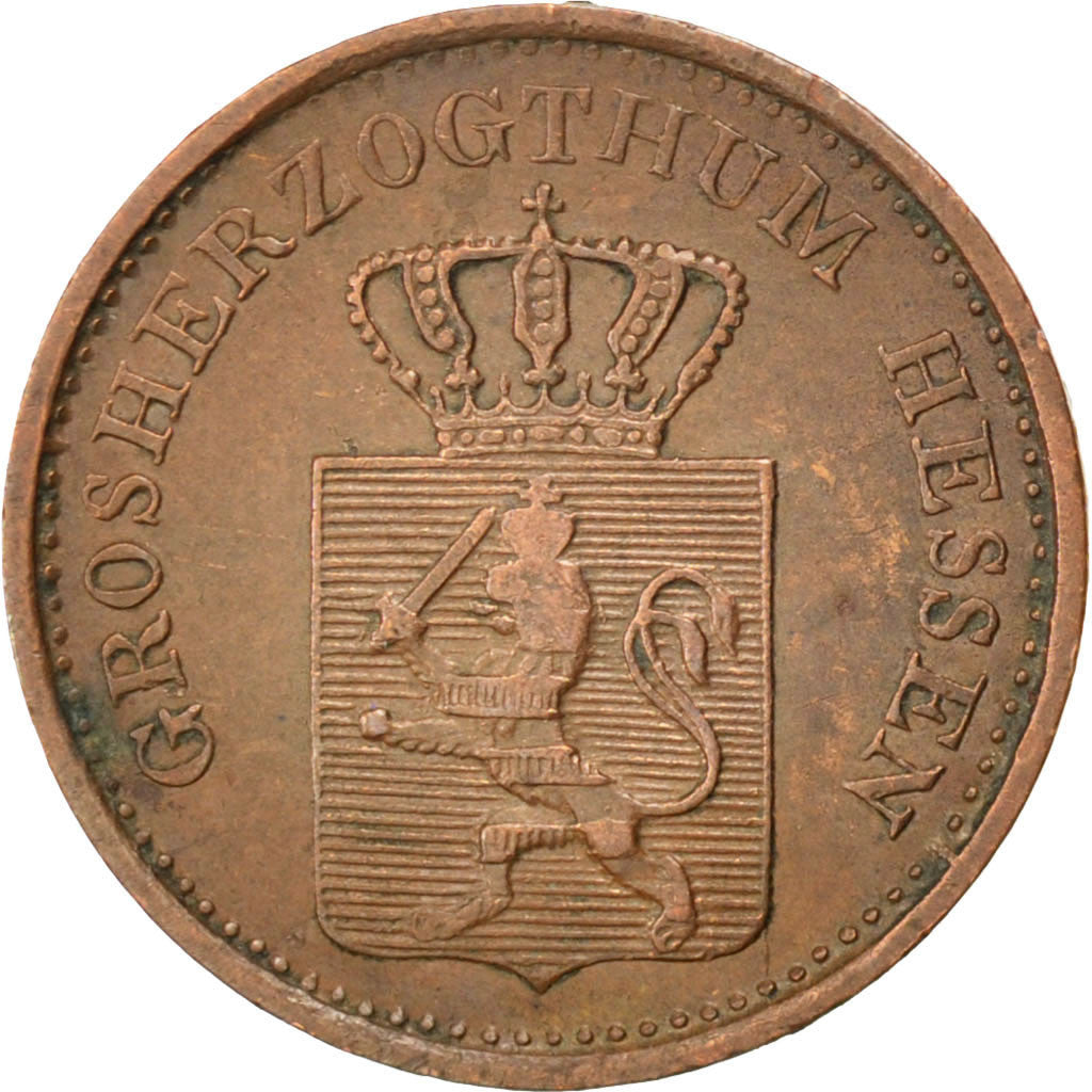 GERMAN STATES, Pfennig, 1867, KM #337, EF(40-45), Copper, 1.20