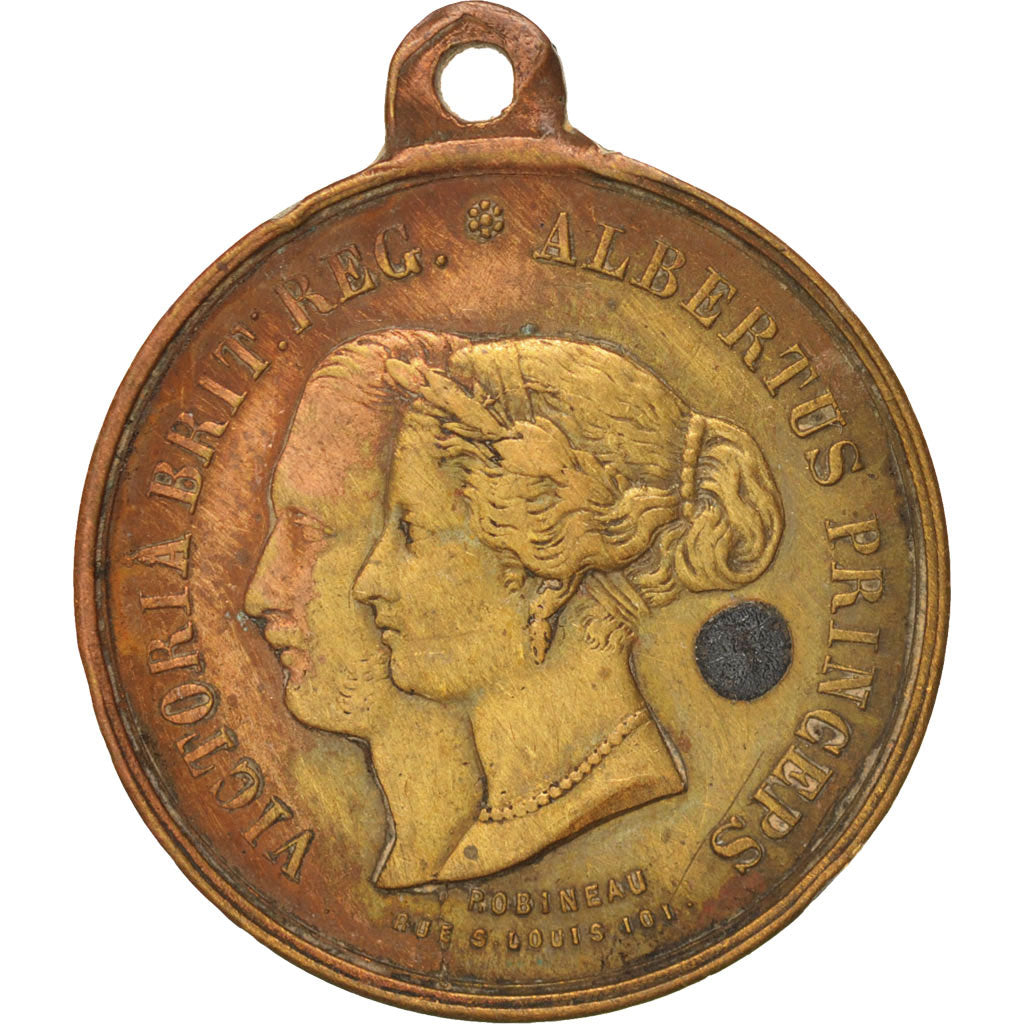 Francia, Medal, Séjour en France du couple royal britannique, History, 1855