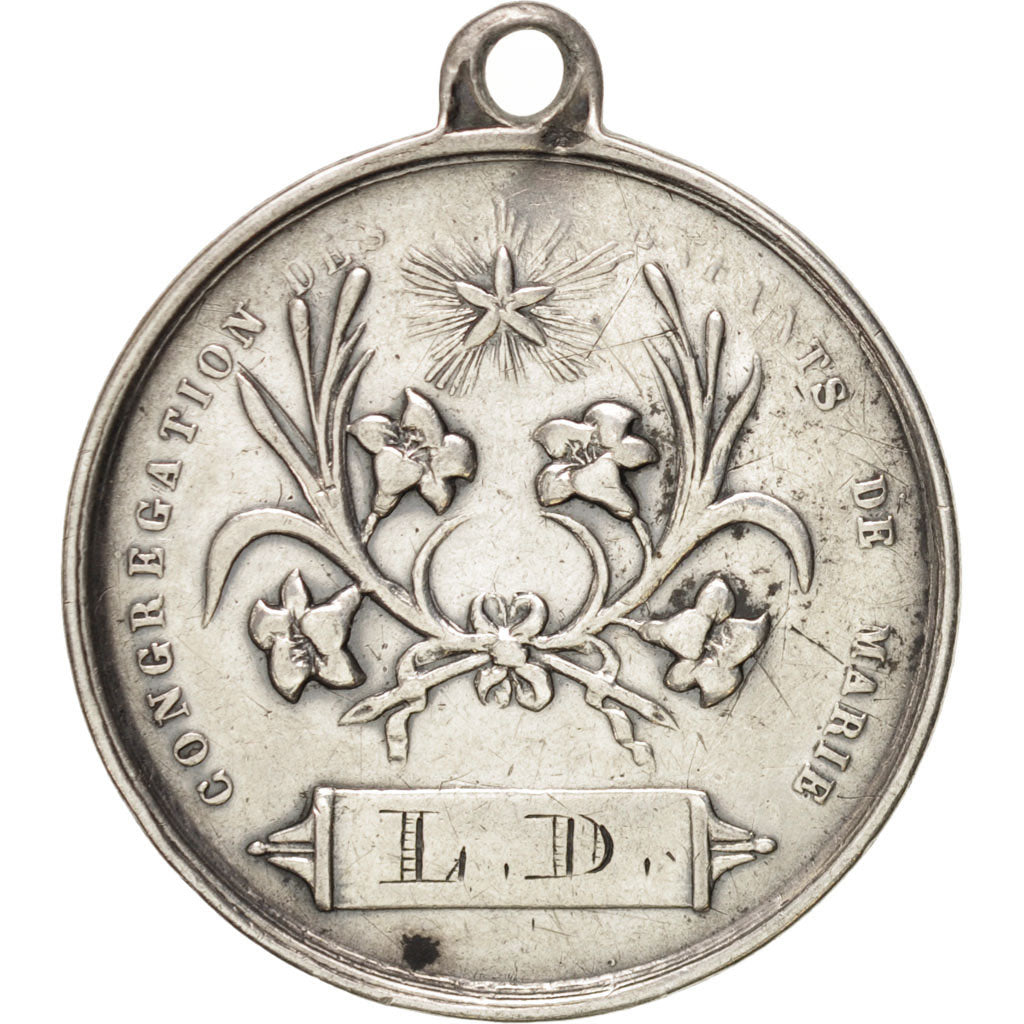 France, Medal, Congrégation des enfants de Marie, Religions & beliefs, TTB