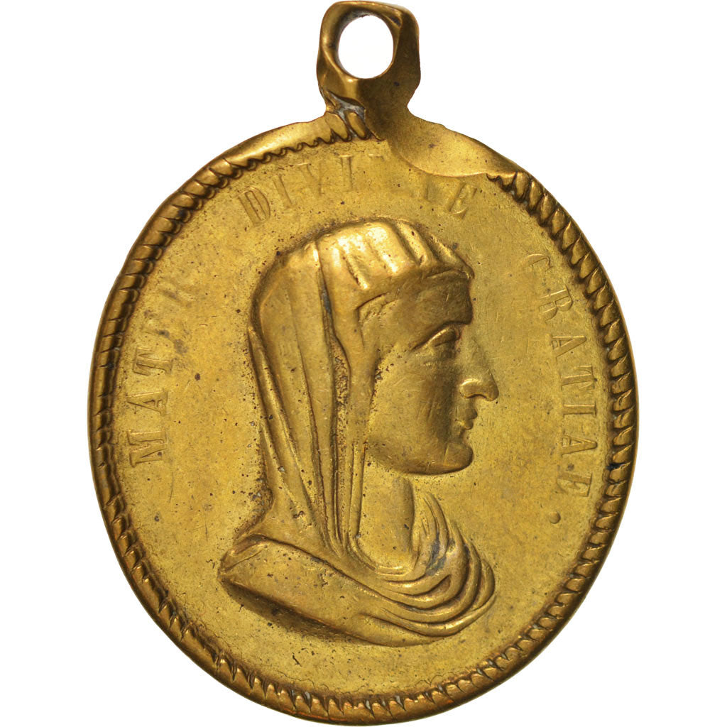 Francia, Medal, Religious medal, Religions & beliefs, 18TH CENTURY, BB, Rame