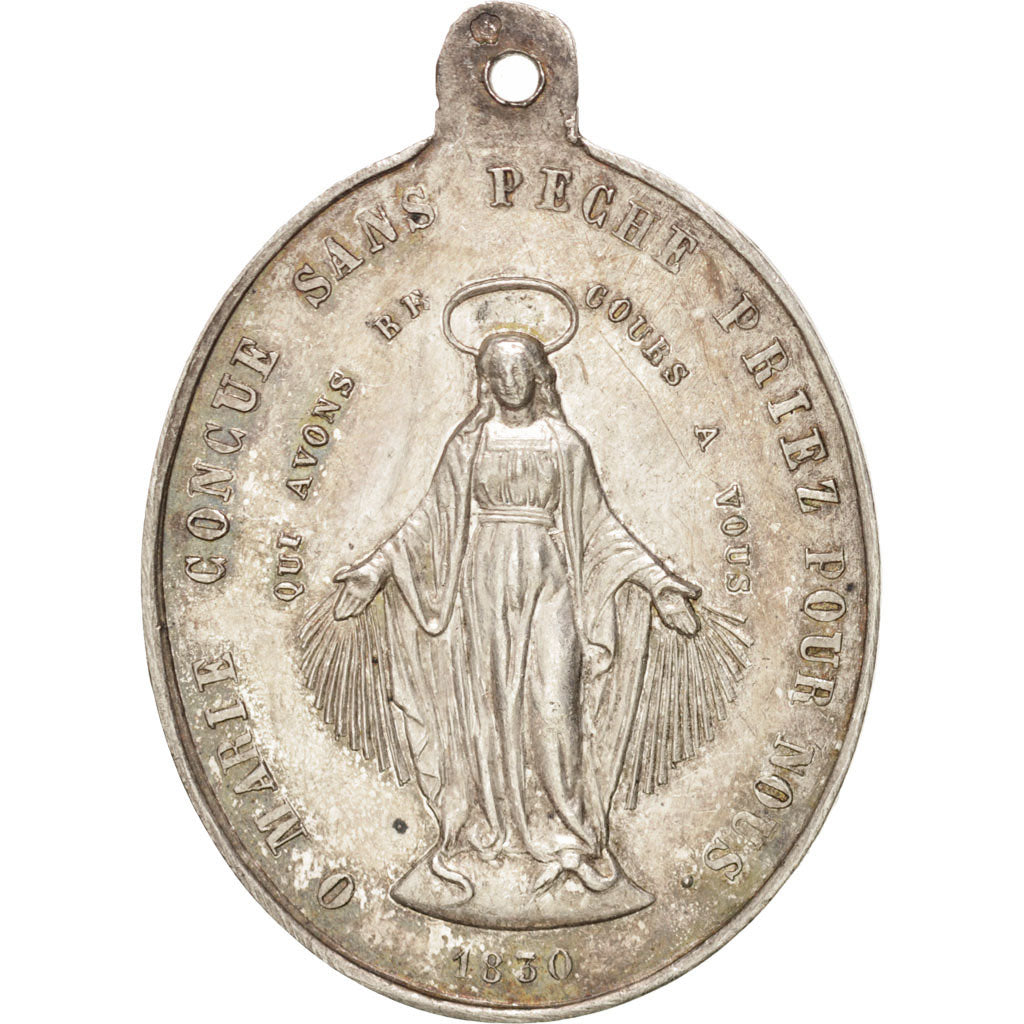 France, Religious medal, Saint Bruno, Religions & beliefs, Medal, 1830