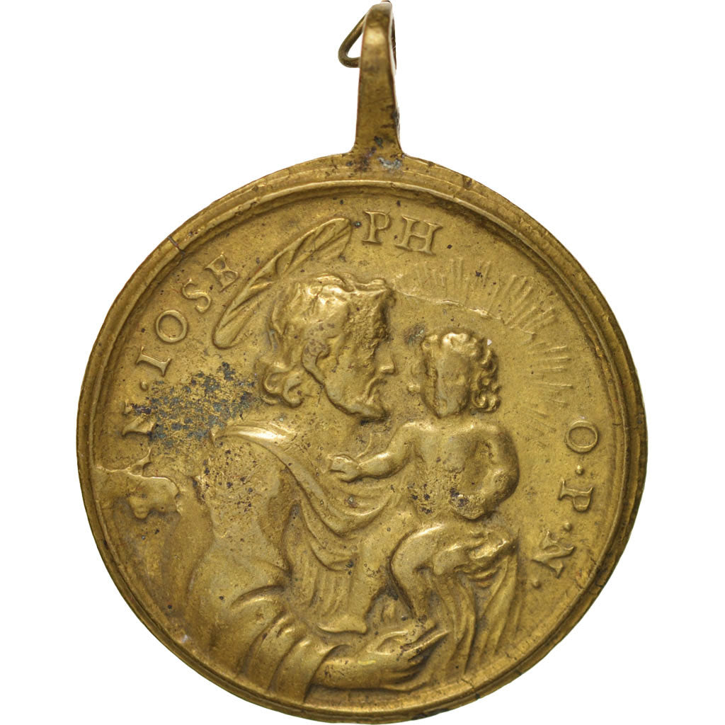 France, Religious medal, St Joseph and St John, Religions & beliefs, Medal