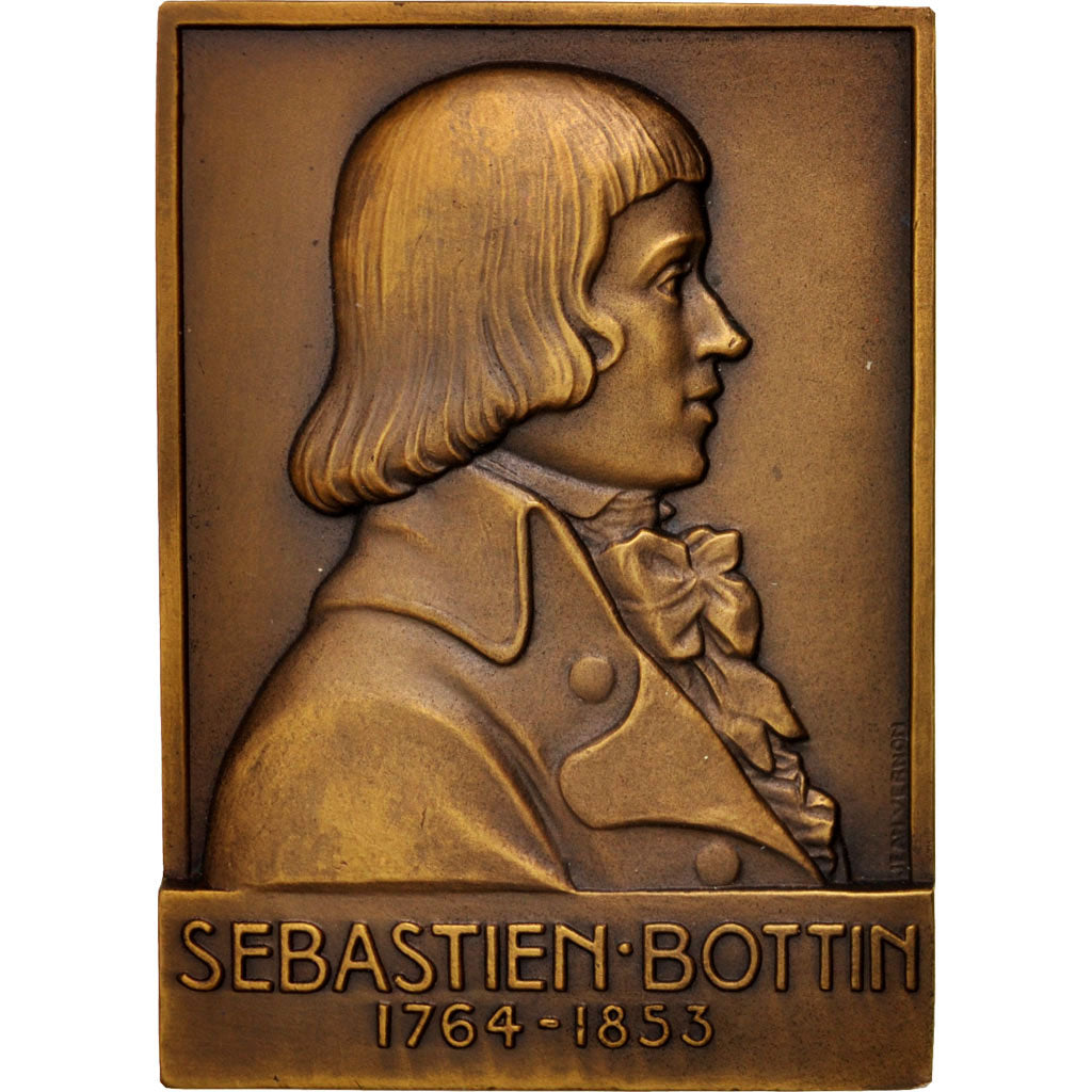 Francia, Medal, Sébastien Bottin, Arts & Culture, 1947, Vernon, EBC, Bronce