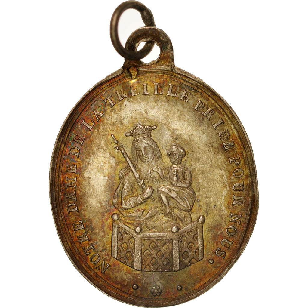 Francia, Medal, Notre-Dame de la Treille, Lille, Religions & beliefs, 1845, S...