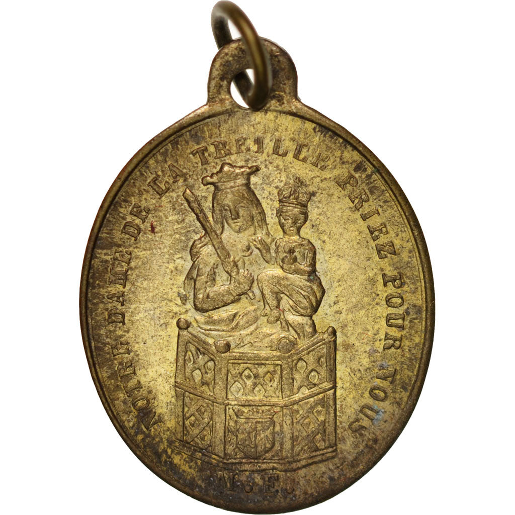 France, Medal, Notre-Dame de la Treille, Lille, Religions & beliefs, 1854