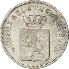 GERMAN STATES, 6 Kreuzer, 1843, KM #318, VF(20-25), Silver, 2.42