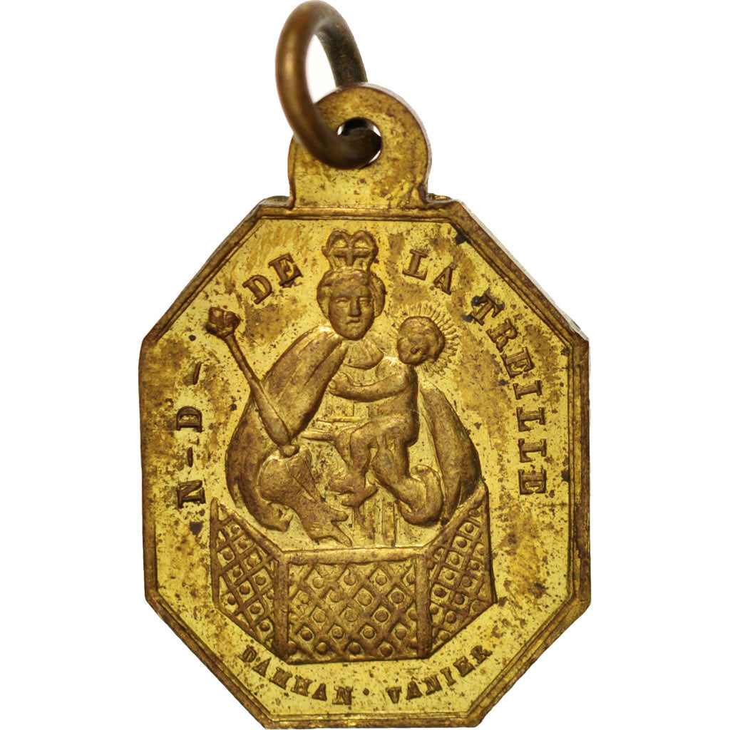Francia, Medal, Notre-Dame de la Treille, Lille, Religions & beliefs, 1847