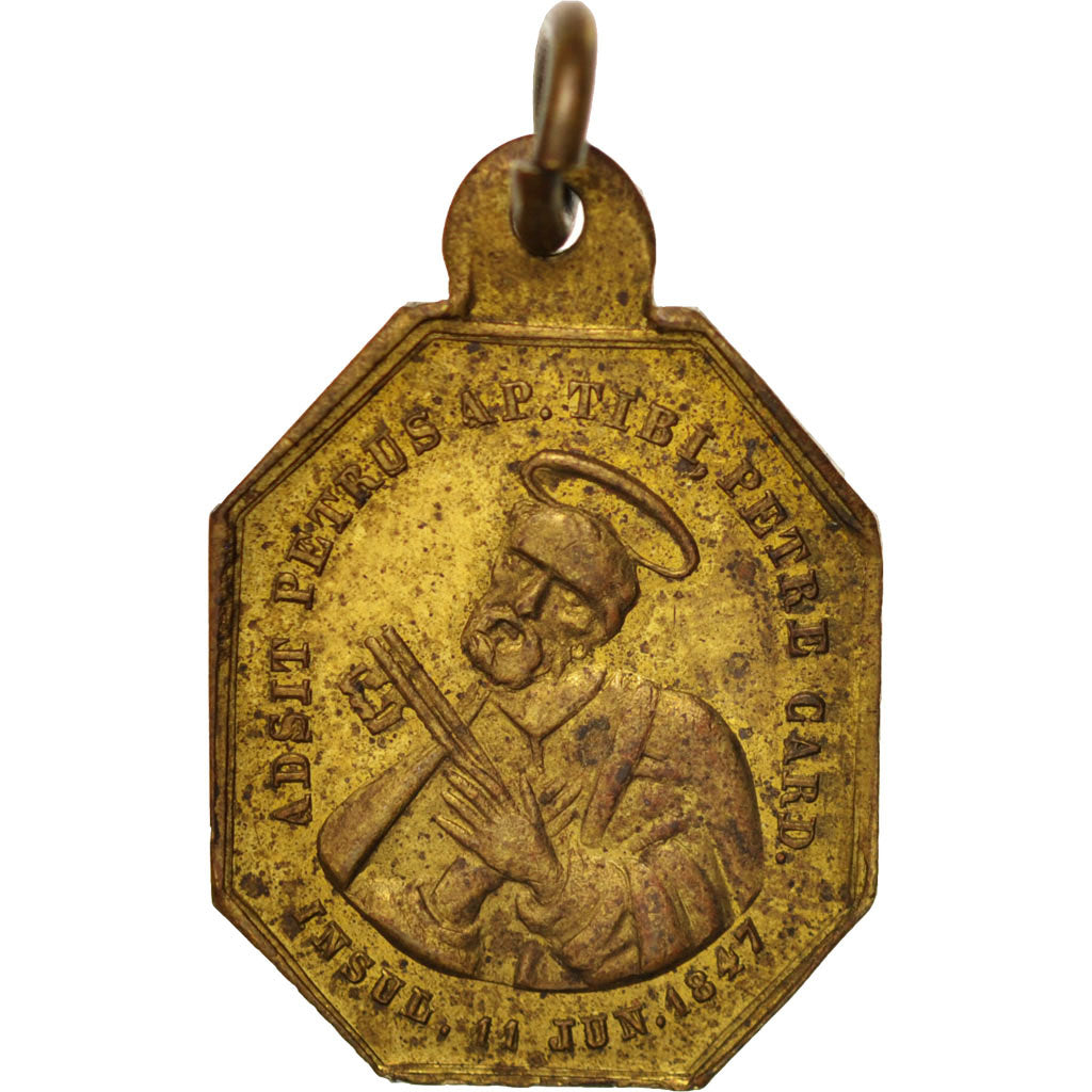 Francia, Medal, Notre-Dame de la Treille, Lille, Religions & beliefs, 1847
