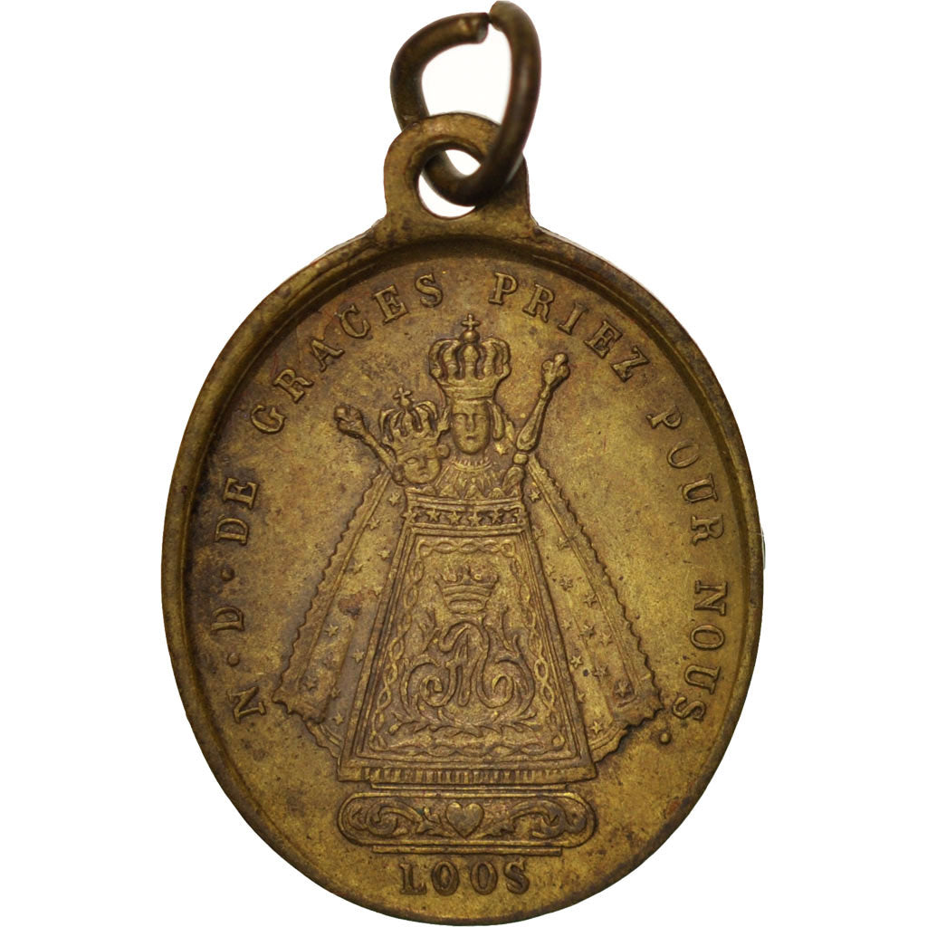 Frankreich, Medal, Notre Dame de Graces, Loos, Sports & leisure, SS+, Kupfer