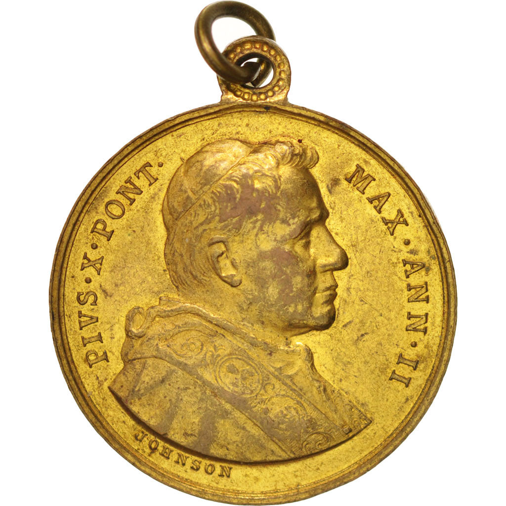 Frankreich, Medal, Pius X, Religions & beliefs, 1905, Johnson, SS+, Kupfer