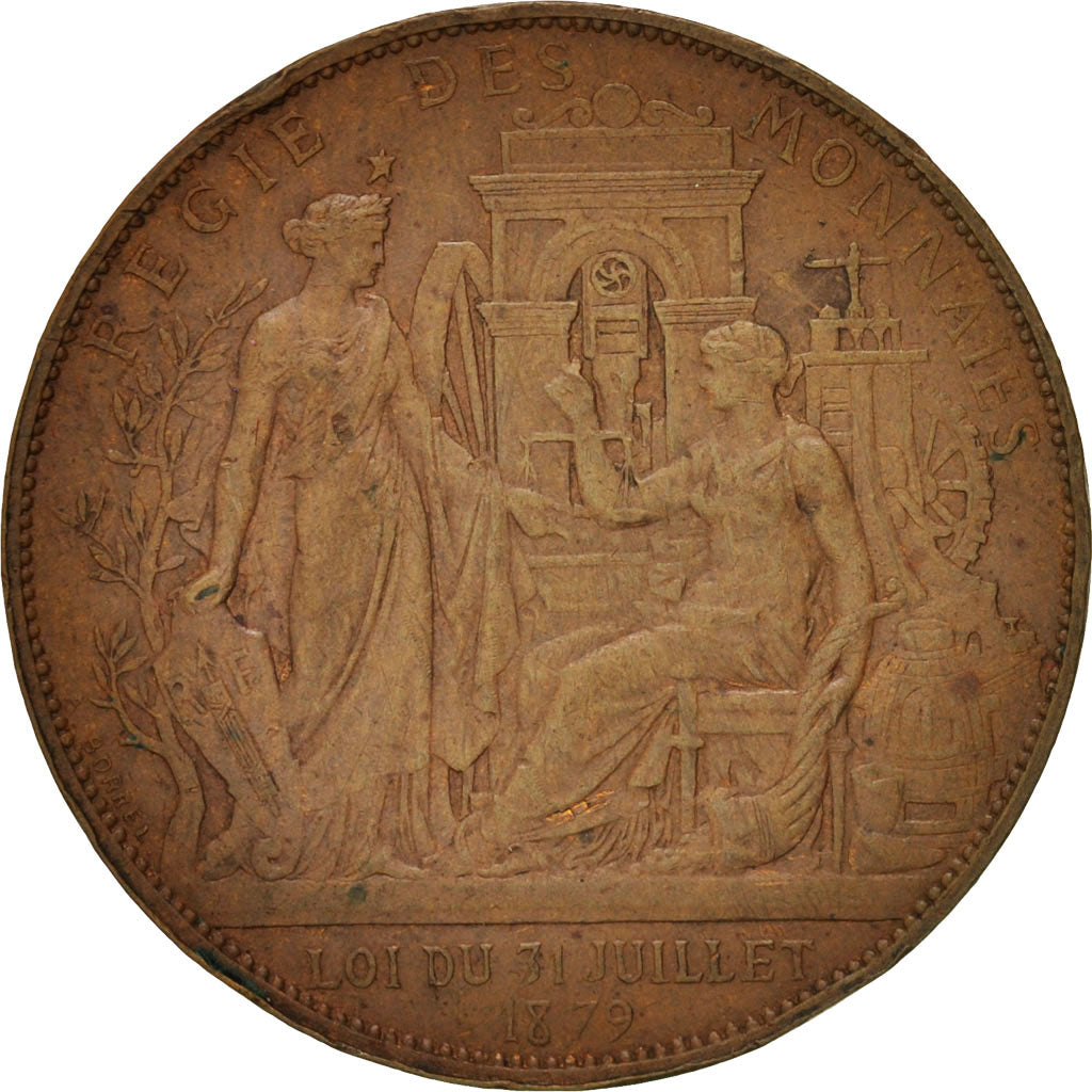 France, Medal, 1789 Centenary, Worldwide exhibition, History, 1879, Borrel