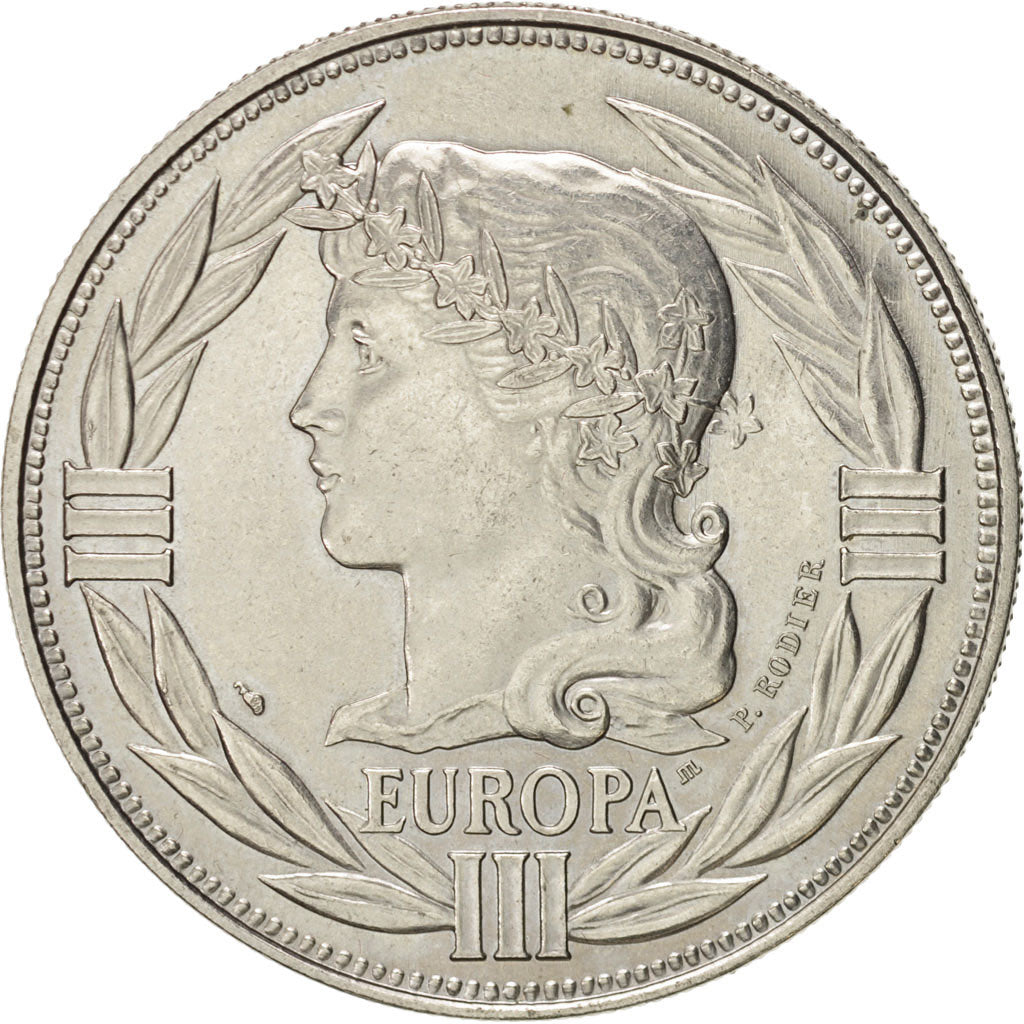 France, Medal, European coinage test, 1 ecu, History, 1986, SUP, Nickel
