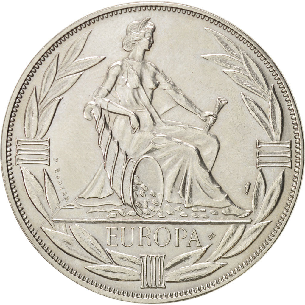 France, Medal, European coinage test, 1 ecu, History, 1983, SUP, Nickel