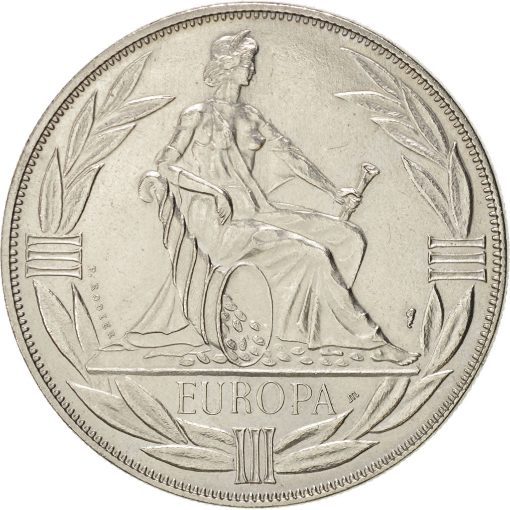 Francia, Medal, European coinage test, 1 ecu, History, 1980, SPL-, Nichel