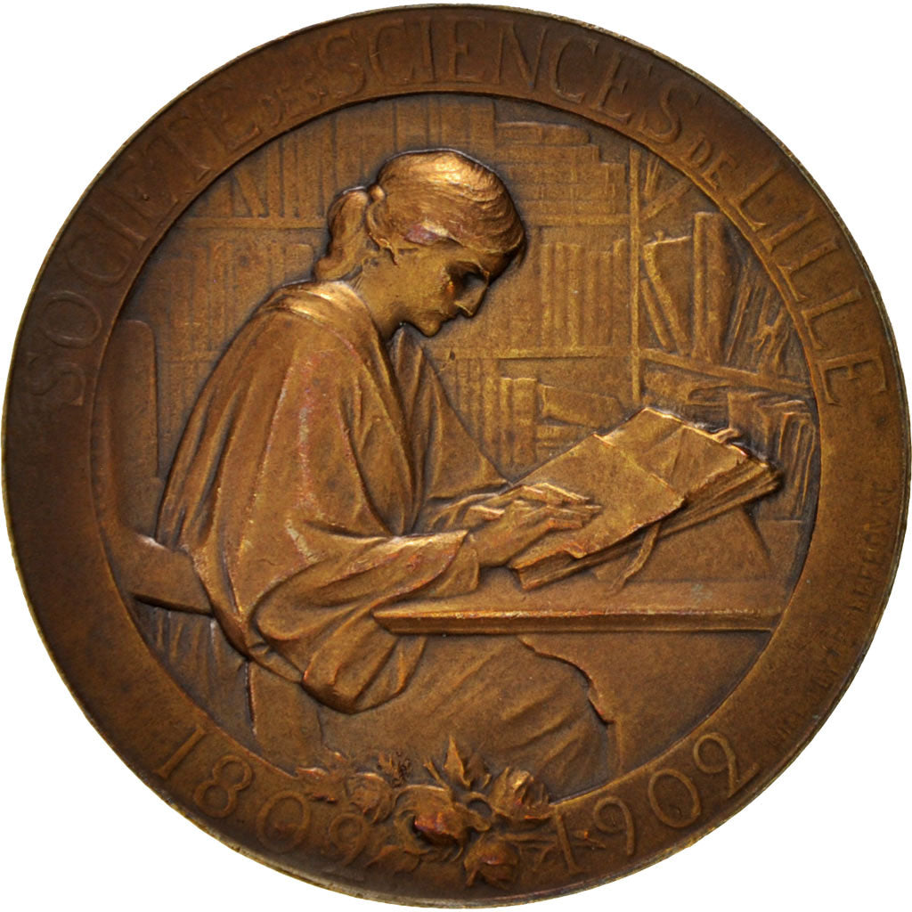 France, Medal, Ville de Lille, Société des Sciences de LIlle, Arts & Culture