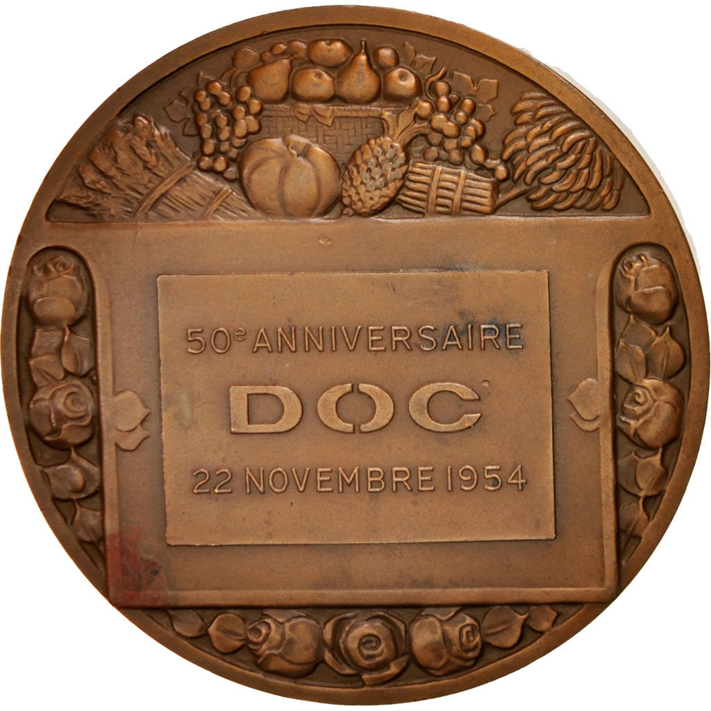 France, Medal, Mildoc Society, 50th anniversary, Business & industry, 1954