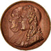 Francia, Medal, FranklIn and Montyon, History, 1833, Barre, BB, Rame