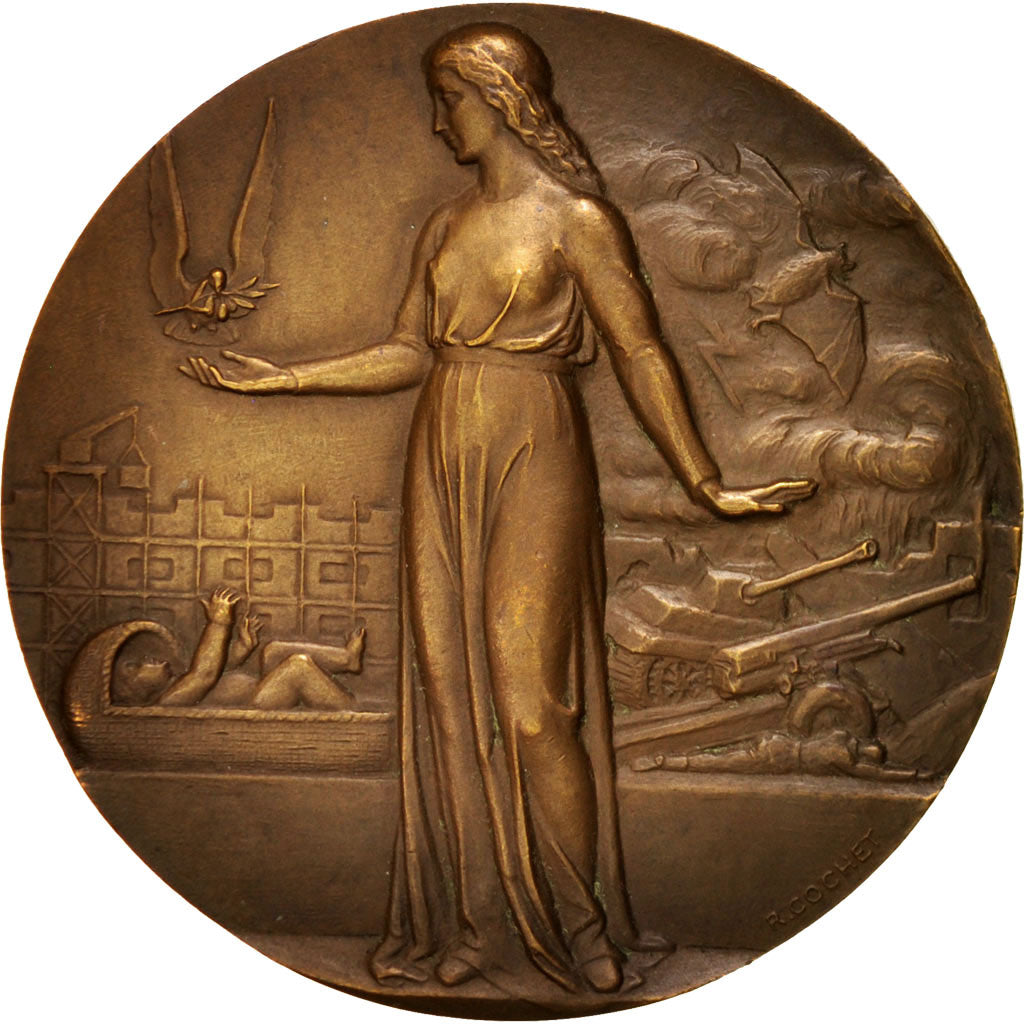 France, Medal, COnférence de Paris de 1946, History, 1946, Cochet, AU(55-58)