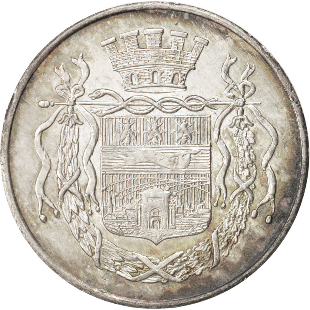 France, Jeton, Club, Ville de Lille, Cercle de l'Industrie, 1885, SUP, Argent