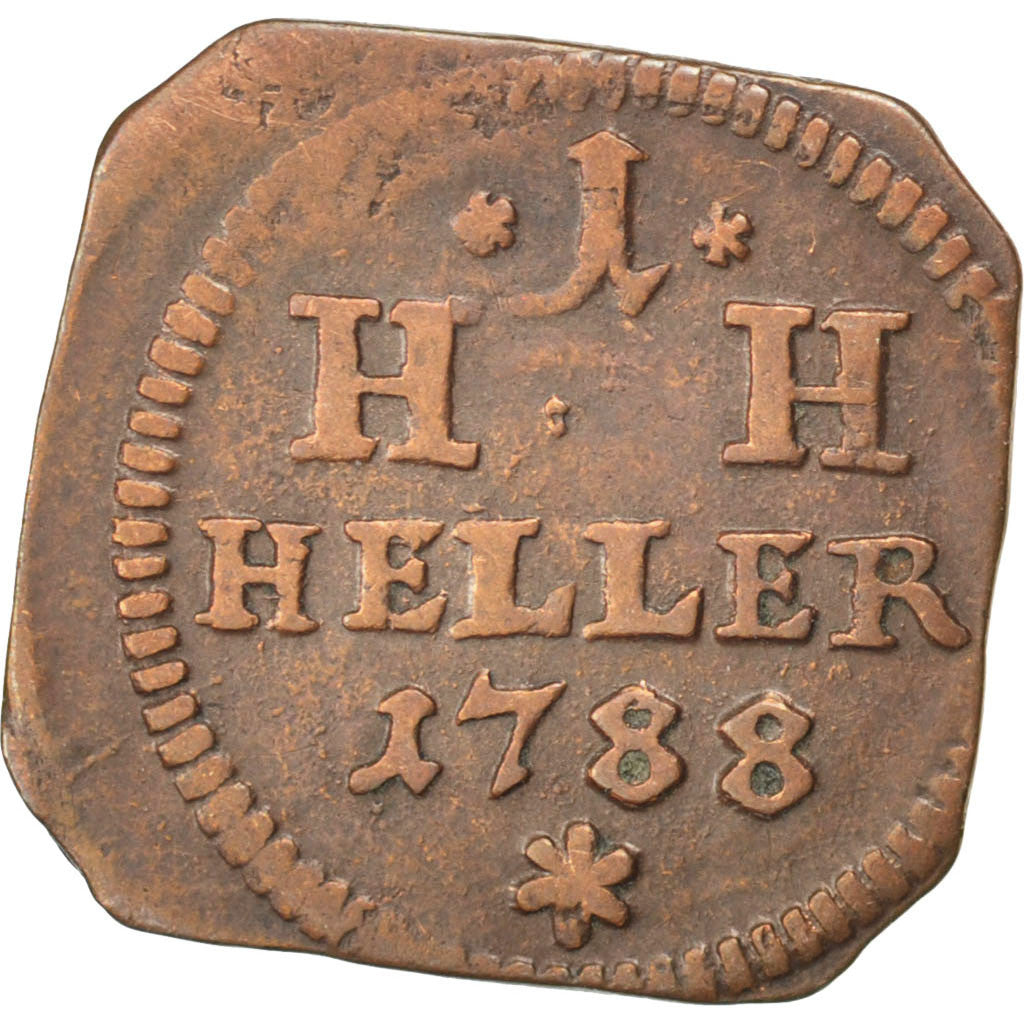 Coin, German States, SAXE-HILDBURGHAUSEN, Friedrich I, Heller, 1788, EF(40-45)