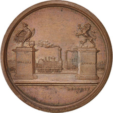 France, Railway, Inauguration du chemin de fer du Nord, Jeton, 1846, AU(55-58)