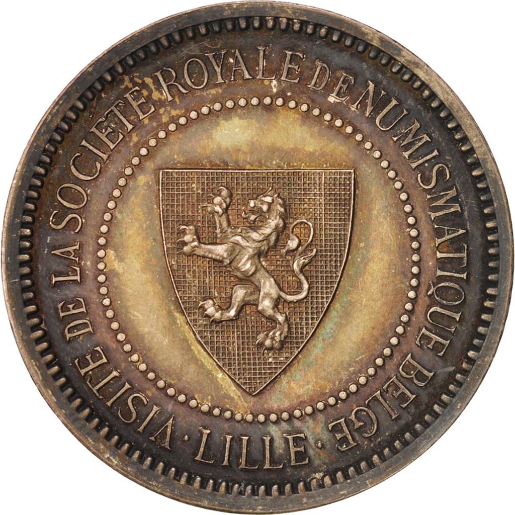 France, Club, Ville de Lille, Visite de la Société Royale de Numismatique B...