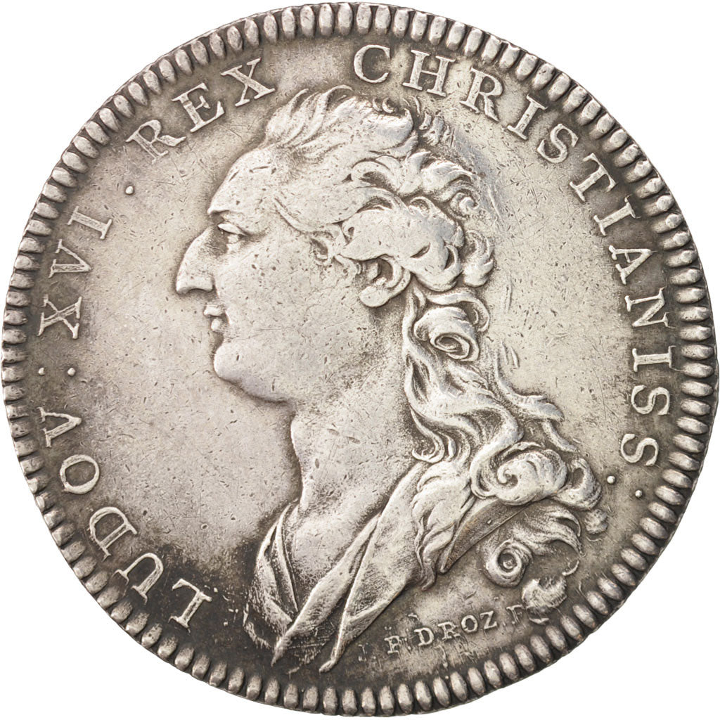 France, Royal, Secrétaires du roi, Louis XVI, Token, 1776, AU(50-53), Silver