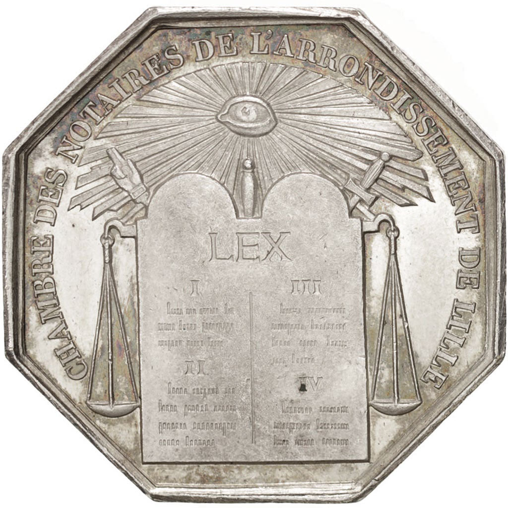 Francia, Token, Notary, Chambre des Notaires de l'arrondissement de LIlle