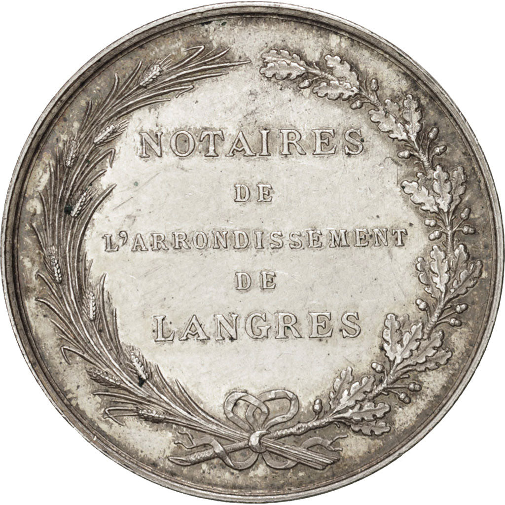 France, Jeton, Notary, Notaires de l'arrondissement de Langres, SUP, Argent