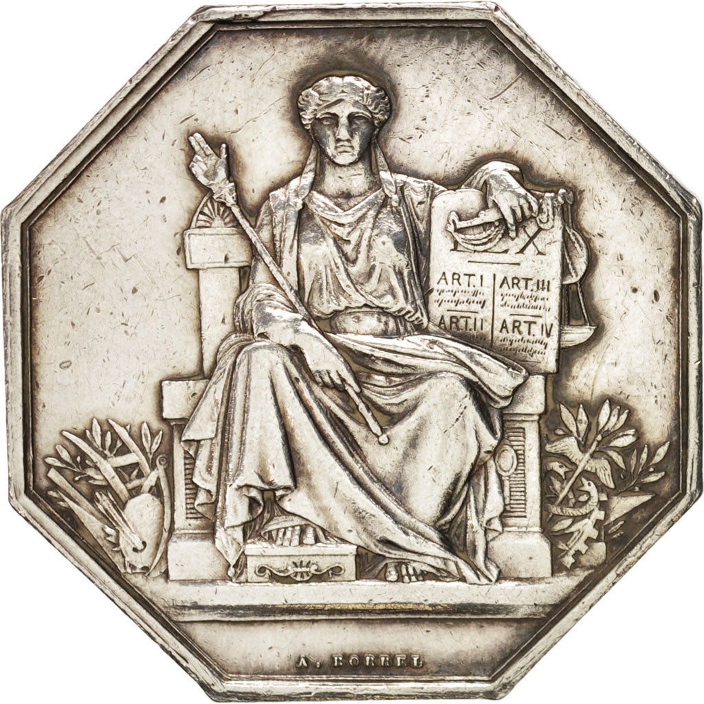 Frankreich, Token, Notary, Compagnie des Notaires de Paris, Borrel, SS+, Silber