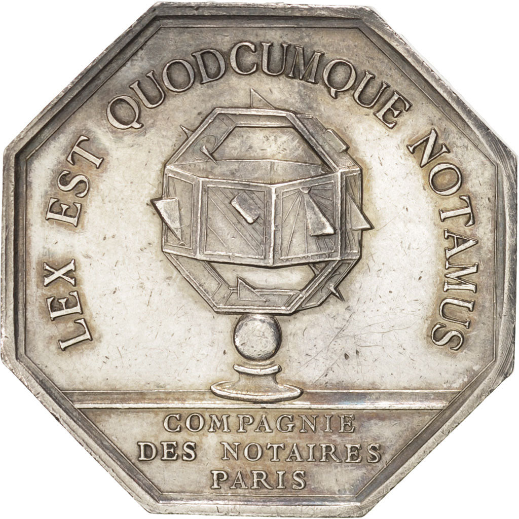 France, Jeton, Notary, Compagnie des Notaires de Paris, Borrel, SUP, Argent