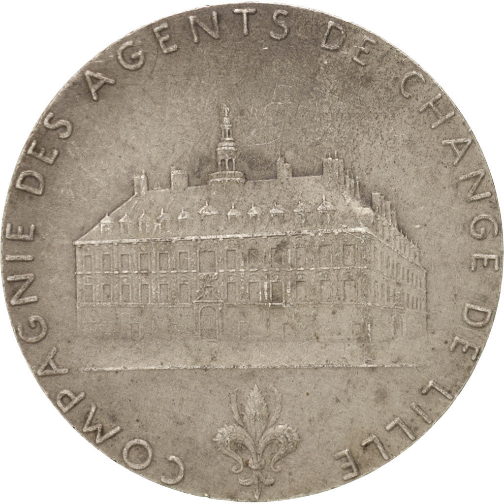 France, Bank, Ville de Lille, Compagnie des agents de change de Lille, Token