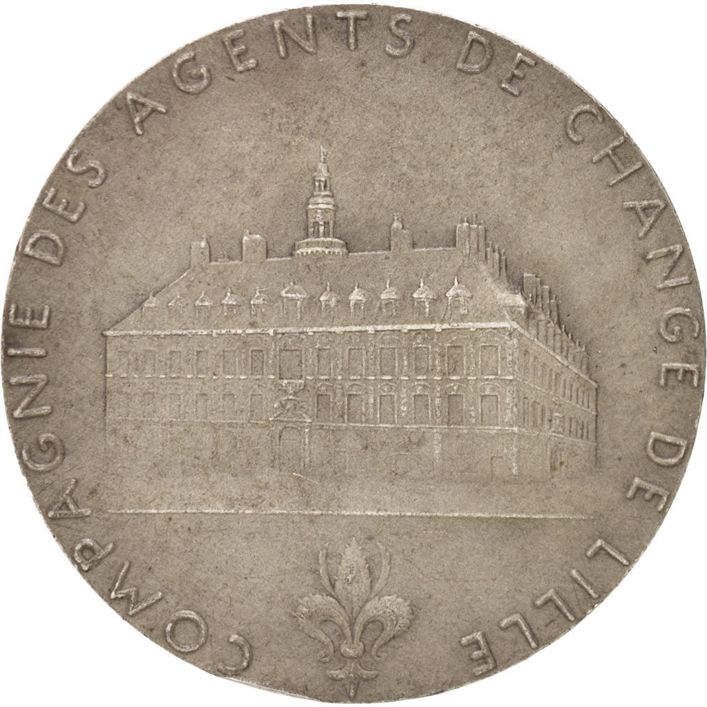 France, Bank, Ville de Lille, Compagnie des agents de change de Lille, Token