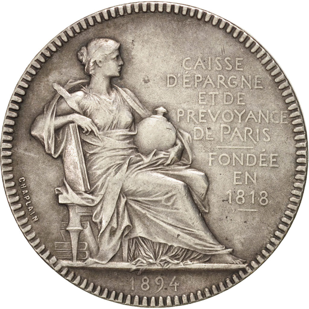France, Token, Savings Bank, Caisse d'épargne et de prévoyance de Paris, 1894