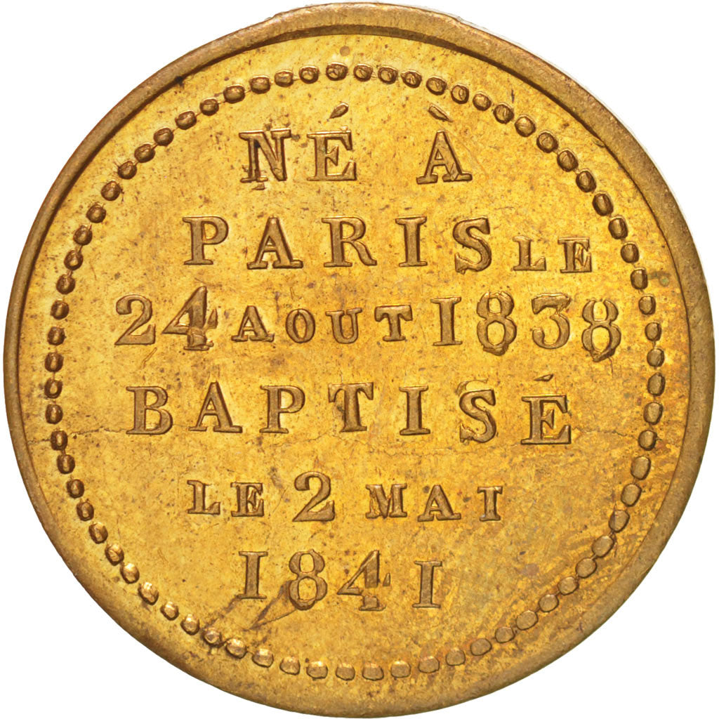 France, Token, Royal, Louis Philippe Albert, Comte de Paris, 1841, AU(55-58)