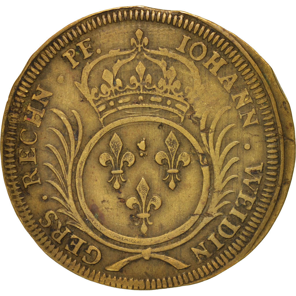 France, Jeton, Royal, Louis XIV, TTB+, Laiton