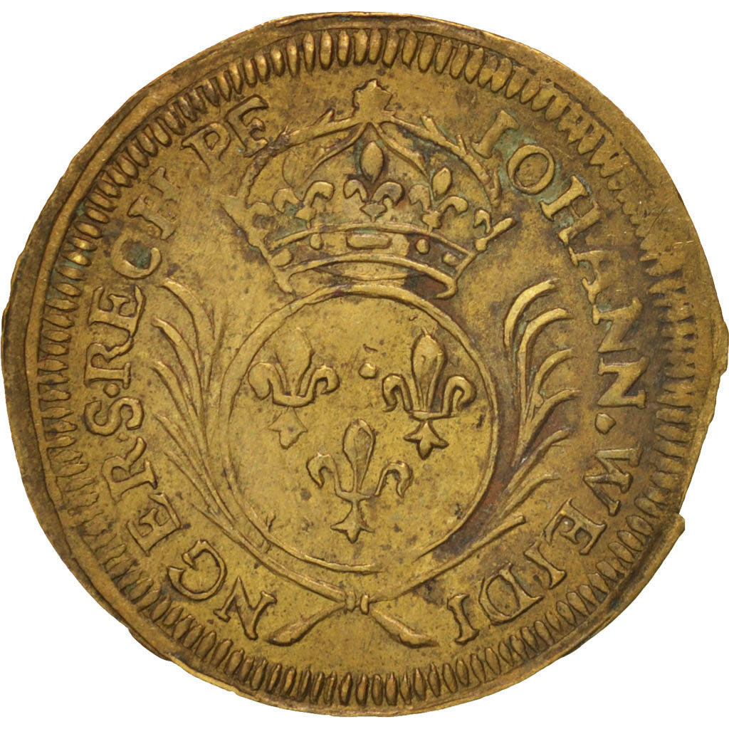 France, Royal, Louis XIV, Token, AU(55-58), Brass, 23