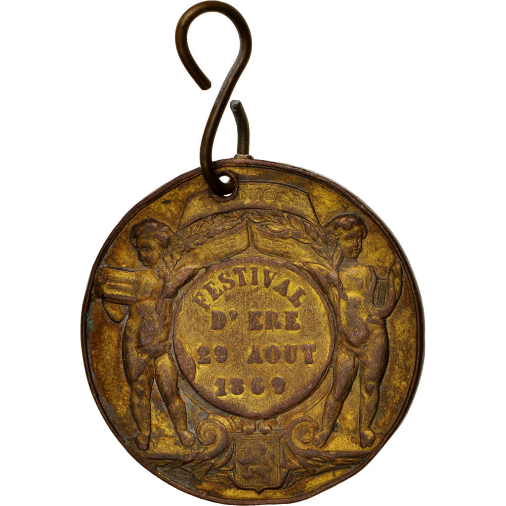Frankreich, Medal, Festival d'Ere du 29 août 1869, Arts & Culture, 1869, S+