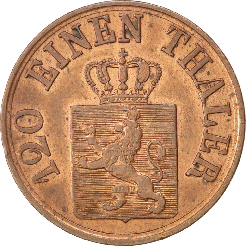 Monnaie, Etats allemands, HESSE-CASSEL, Friedrich Wilhelm, 3 Heller, 1859, TTB+