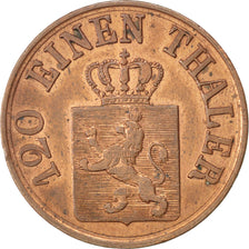 Monnaie, Etats allemands, HESSE-CASSEL, Friedrich Wilhelm, 3 Heller, 1859, TTB+