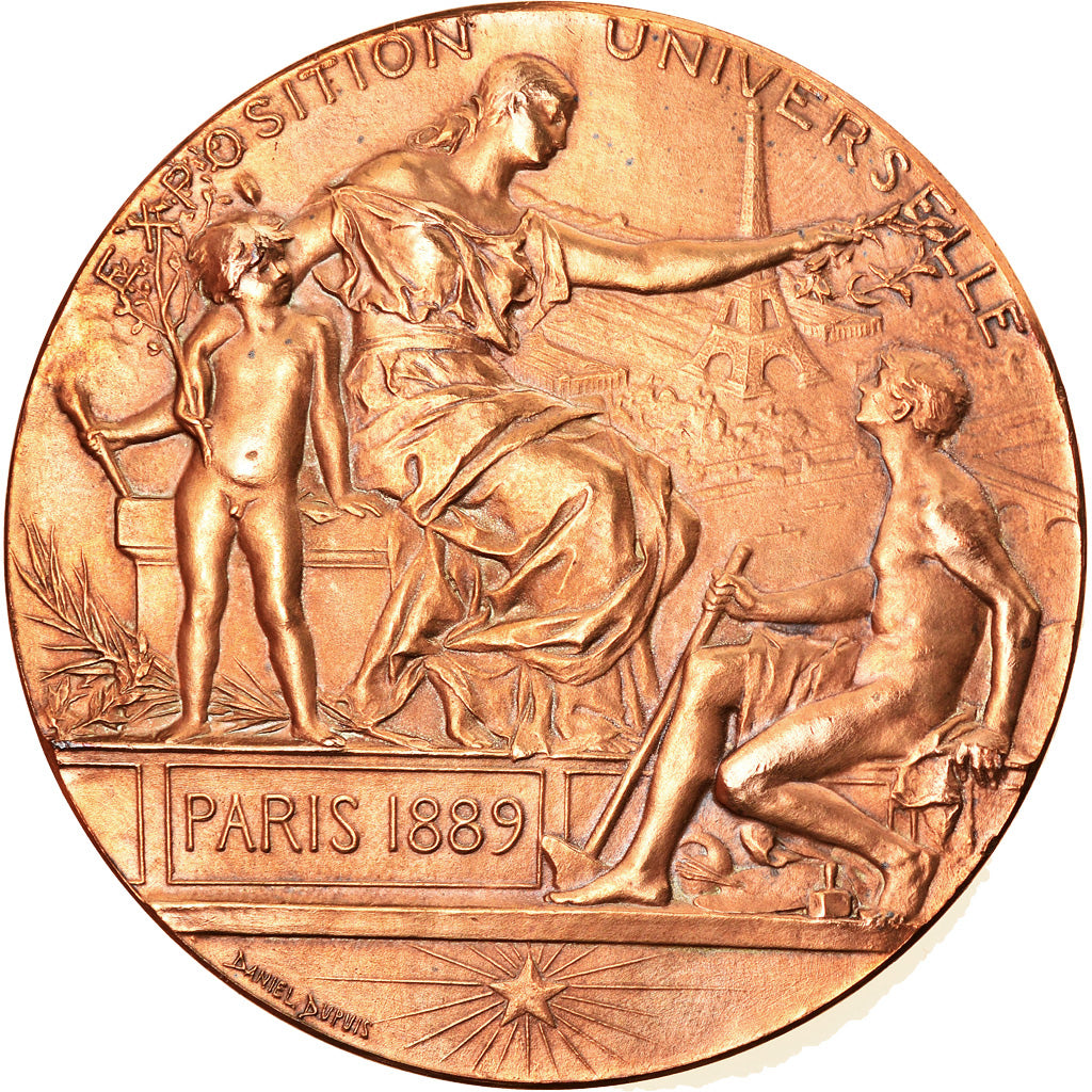 France, Medal, Exposition universelle de Paris, 1889, Dupuis.D, AU(50-53)