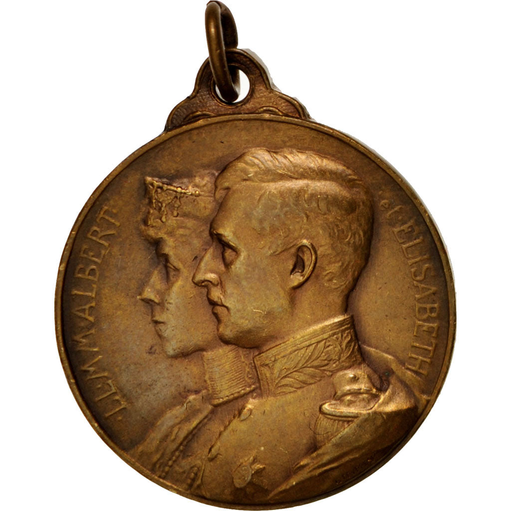Belgium, Albert et Elisabeth, La bonté règne dans les coeurs, History, Medal