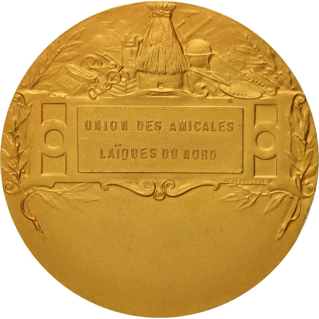 Frankreich, Medal, Union des Amicales Laïques du Nord, Arts & Culture