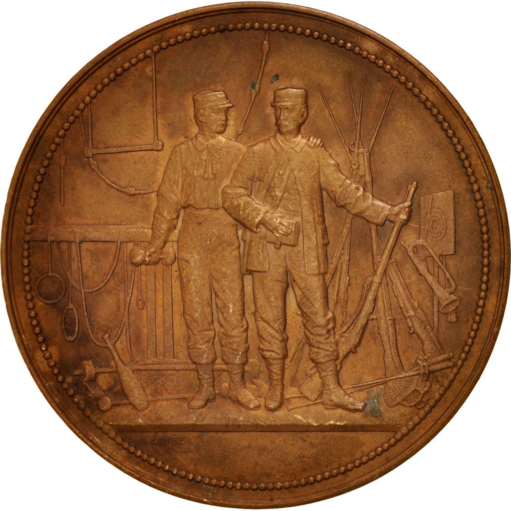 France, Medal, Shooting medal, Sports & leisure, Lavée, AU(50-53), Bronze
