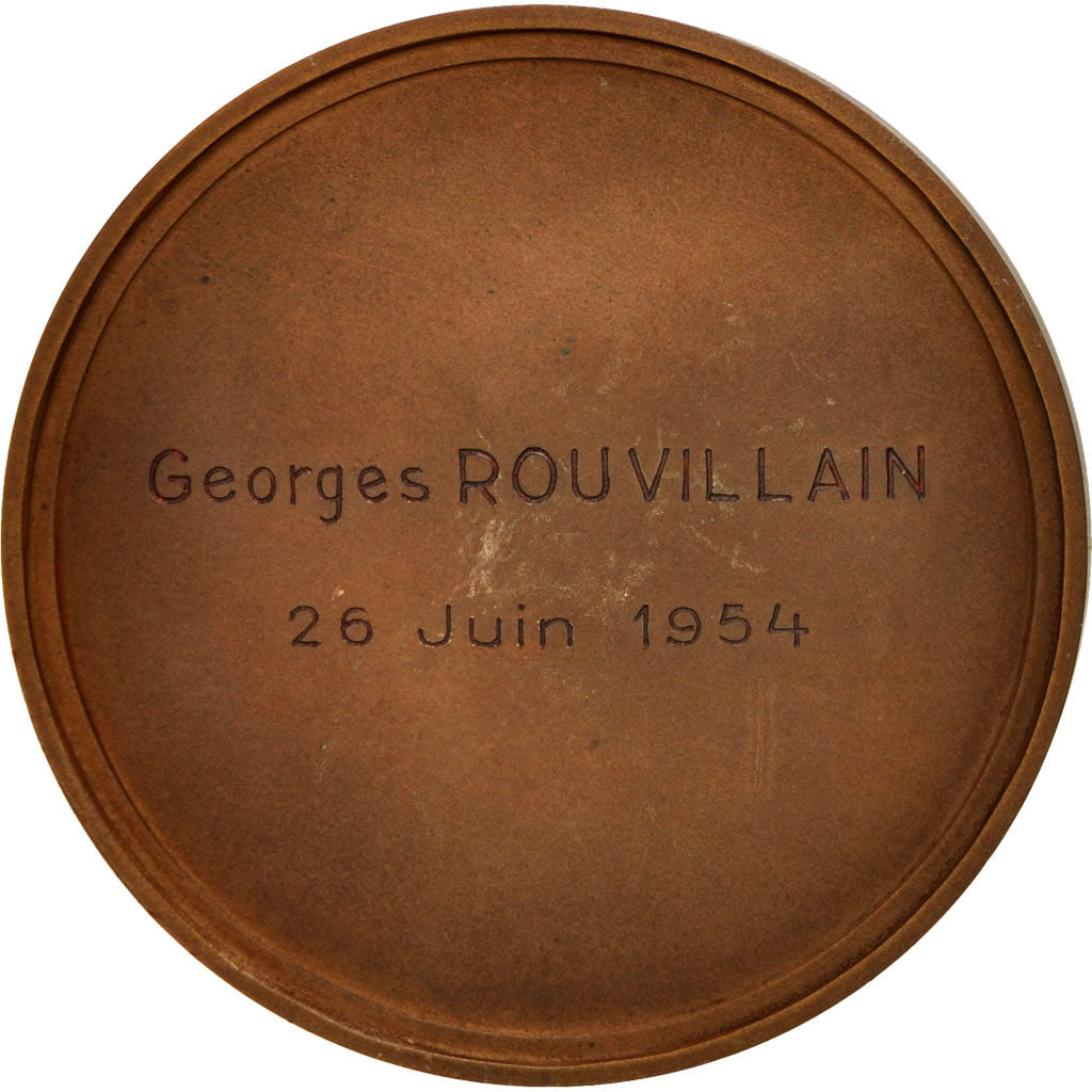 Frankreich, Medal, Ville de Tourcoing, Politics, Society, War, 1954, SS+, Bronze